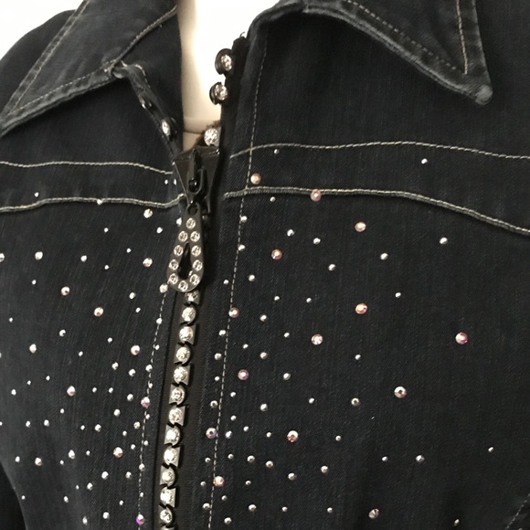 ❌SOLD❌Christine Alexander Denim Swarovski Crystals - Picture 3 of 7